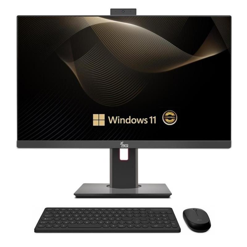 Computador All In One 24 Preto Intel I3 9100 16gb Ssd 512gb